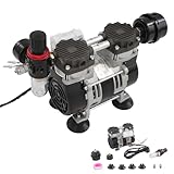 ROGONPDK 230W Elektrisch Ölfreie Labor-Vakuumpumpe, Vacuum Pumpe, Ölfreie Kompressorpumpe, Vakuumpumpe, Ölfrei Labor Unterdruckpumpe, zur Verwendung in der Kfz-Wartung, in Laboren usw