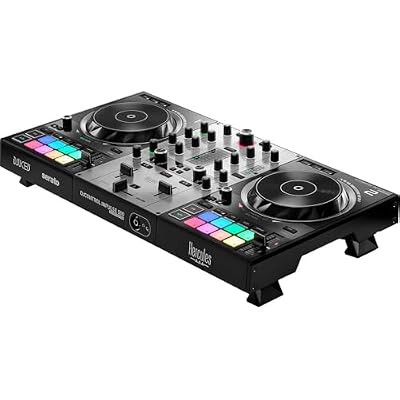 Hercules DJControl Inpulse 500 DJ Software Controller (Limited Edition Silver) Bundle with Hercules HDP DJ45 Closed-Back, Over-Ear DJ Headphones