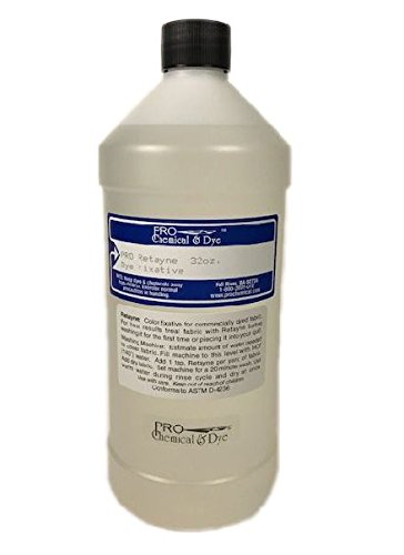 PRO Retayne Color Fixative 32 Ounces | Best Liquid Color Fixative for Dyed Cotton, Linen and Rayon Fabrics