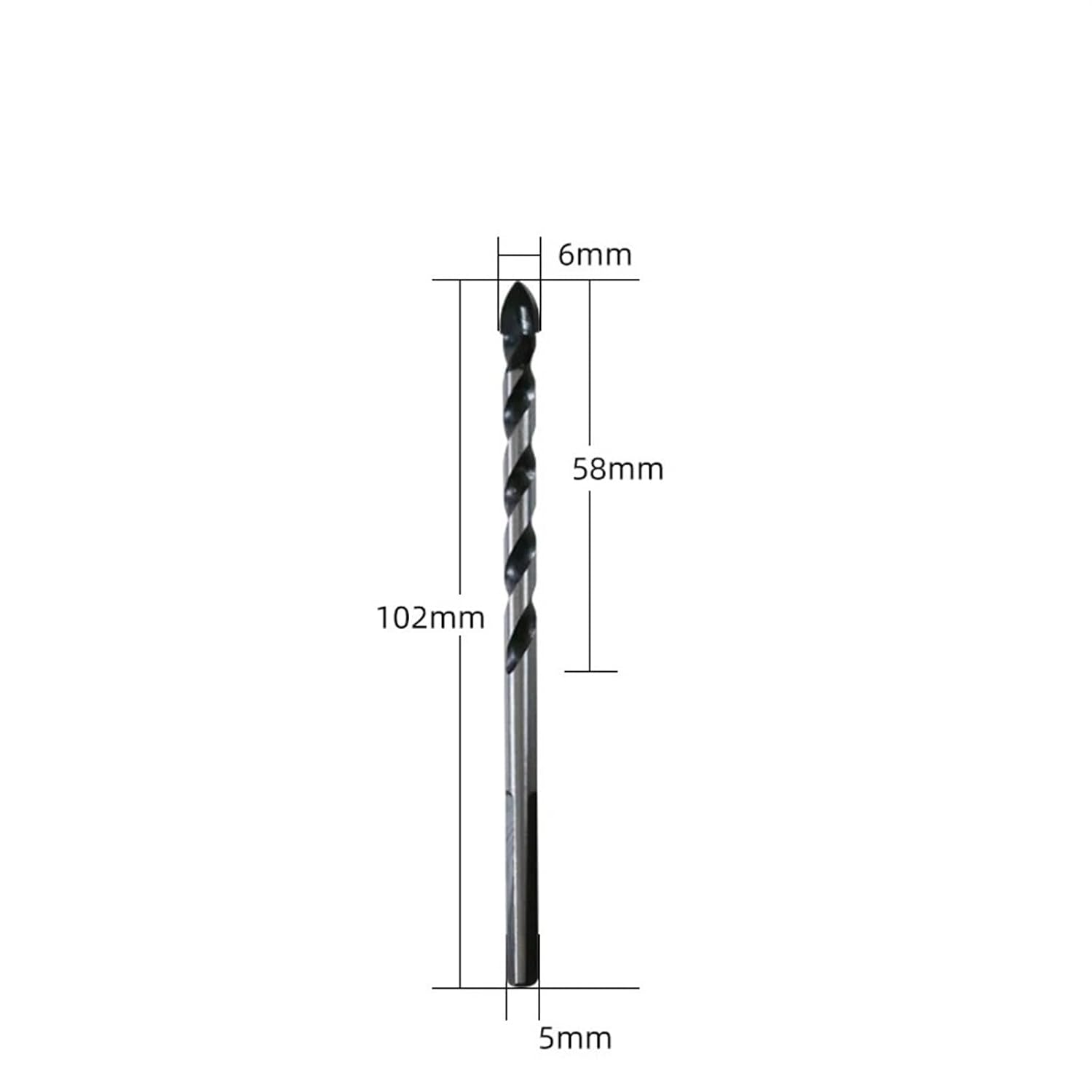 6/8/10/12mm Tipped Bit 5Pcs(6mm(5PCS))