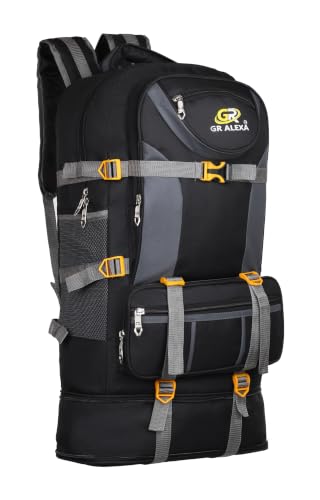 Image of ALEXA BAGS Rucksack Bags 75 Litres Travel Bag For Men Tourist Bag For Travel Backpack For Hiking Trekking Bag For Men Camping Banyan Ii With 1 Year Warranty, Green