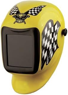 Sellstrom 24700FYL-70 Victory Lane Titan Nylon Lightweight Welding Helmet with Phantom Plus Shade 9-12 Auto-Darkening Filter