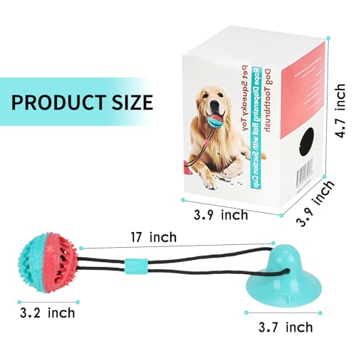 Soottaci Interactive Dog Toys For Aggressive Chewers,Puppy Teething Toys For Boredom,Mentally Stimulating Tug Of War Training Toy, Puzzle Treat Food Dispensing Teeth Cleaning Sound Ball For Small Dogs thumb #5