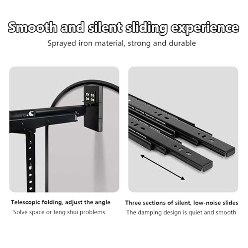 Miroir coulissant dressing 1200 x 350 mm compact noir