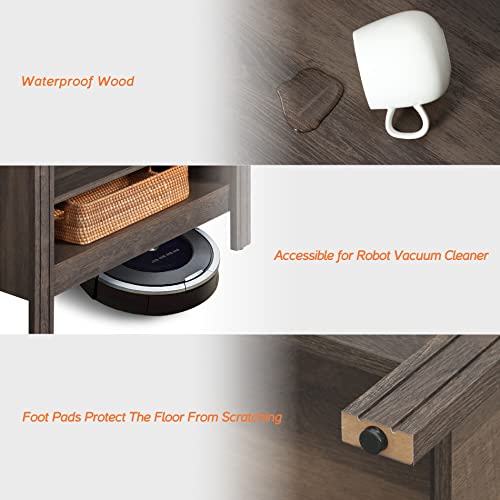 Wampat Classic Coffee Table Tea Table, Wood Center Table With Storage Shelf, 2-In-1 Central Table For Living Room And Office, Accent Furniture, Espresso #TOP5