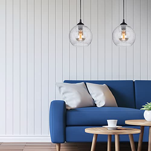 Skelang Seeded Glass Shade, Globe Lampshade With 1-5/8 Inch Fitter Opening thumb #4