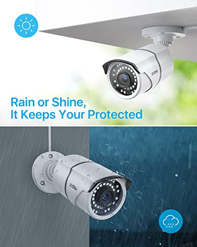 Image of ZOSI H.265+ 1080p 16 Channel Home Security Camera System with AI Human Vehicle Detect,16CH DVR Recorder and 12 x 1080p CCTV Bullet Camera Outdoor Indoor, 120ft Night Vision, 105Wide Angle (No HDD)