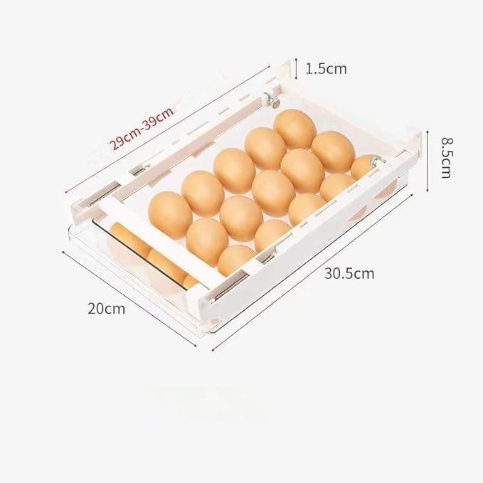 Miniatura 5 de Contenedor de almacenamiento de huevos para refrigerador, capacidad para 18 huevos, plástico duradero sin BPA, compartimentos ajustables, esencial