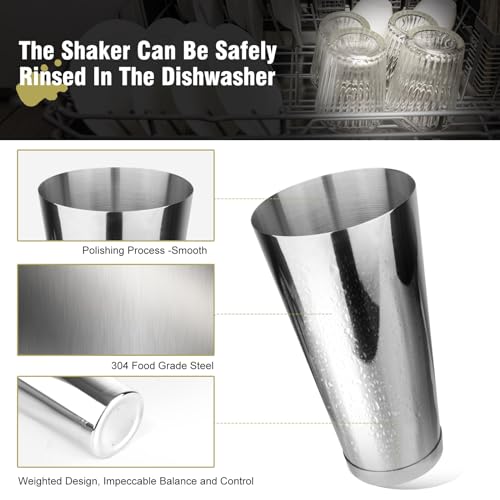 Mawisek CFL0002-BOSTON-3 Cocktail Shaker Set Bartender Kit thumb #1