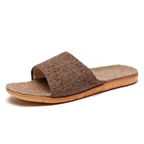Linen Slipper for Women and Men Open Toe Casual Lounging Slide Lightweight Solid Trendy Sandals 2025 Breathe Shoes3