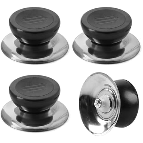 LEEQBCR 4-Piece Universal Pot Lid Knobs Cover