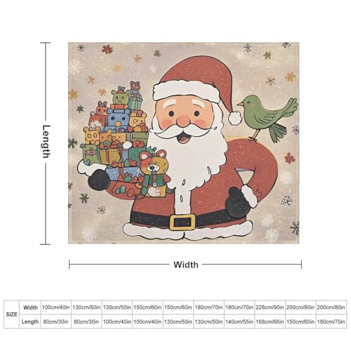 Couverture chaude flanelle Père Noël contre les nuits froides - 4