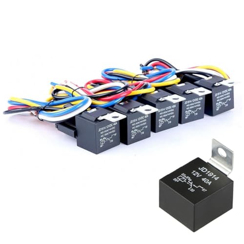 Relais automobile 12v 40a 5 broches étanche avec fiche de connexion relais voiture