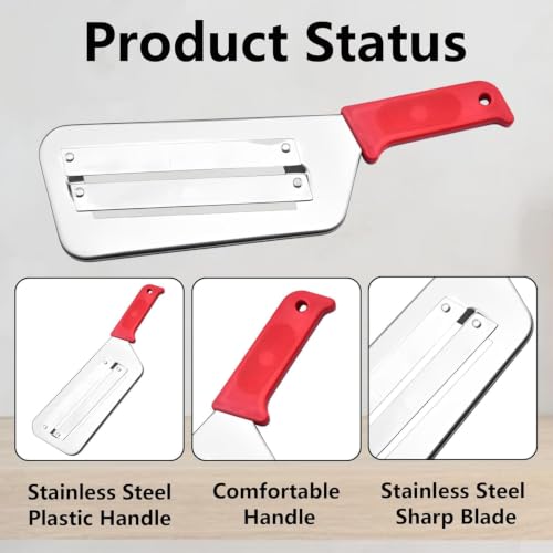 Image of Stainless Steel Cabbage Slicer Knife, Vegetable Cutter Tool for Coleslaw Maker, Manual Salad Chopper for Lettuce, Cabbage and Vegetables, Kitchen Cutting Tool for Home Cooking