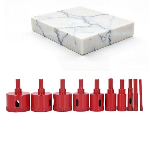 Kit de brocas de sierra de copa diamantada 10 piezas miniatura 6