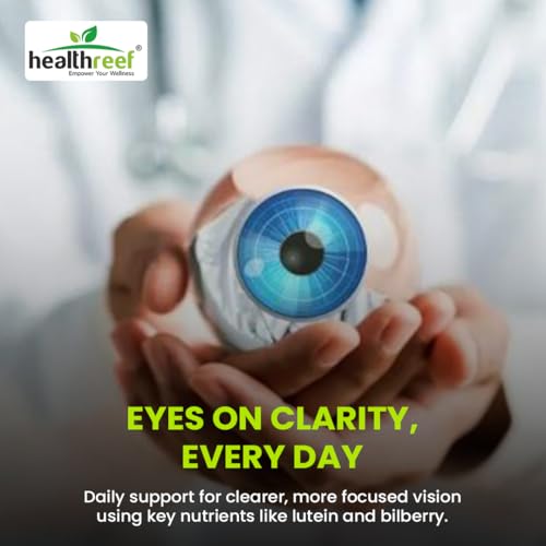 Image of Vision Pro+ Plant-Based Eye Health Supplement | with Lutein, Astaxanthin & Bilberry | Antioxidant Support for Healthy Eyes, Night Vision & Digital Screen Care (Pack of 2)