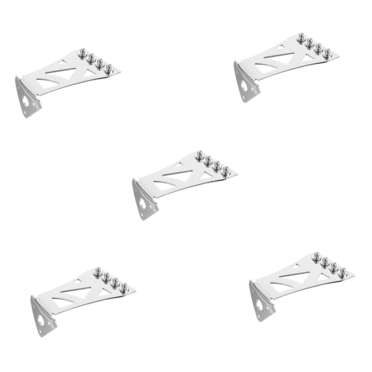 HEMOTON 5 Piezas Panel tirador estampado pieza de de la barra de parada perchas de metal banjo guitarra accesorios para instrumentos cromo instrumento musical suministros