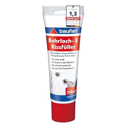 Baufan 4016215101421 Bohrloch- und Rissfüller Spachtelmasse, weiß