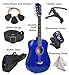 Acoustic Guitar For Kids By MasterPlay- 30” Beginner Guitar For Learners- Accoustic String Starter Kit: Guitar Bag, Tuner, Strap, Extra Strings, Picks, Wash Cloth, Capo (Blua)