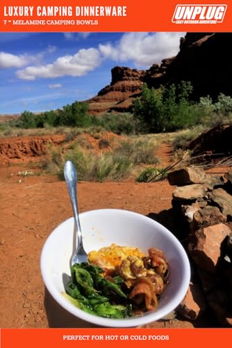 image for UNPLUG EASY OUTDOOR ADVENTURE Unplug Luxury Camping Plates Cups and Bo