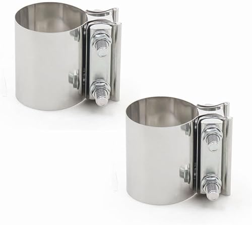 Abrazadera de escape de 2,25", acoplador de manga de abrazadera de marca de junta a tope OD de acero inoxidable de 2,25 "tubo a tubo de OD 2,25"