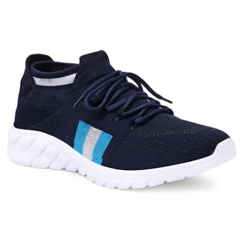 Image of FEETEES NIRO Men's Casual Eva Socks Knitted Running Shoes | Color-Olive