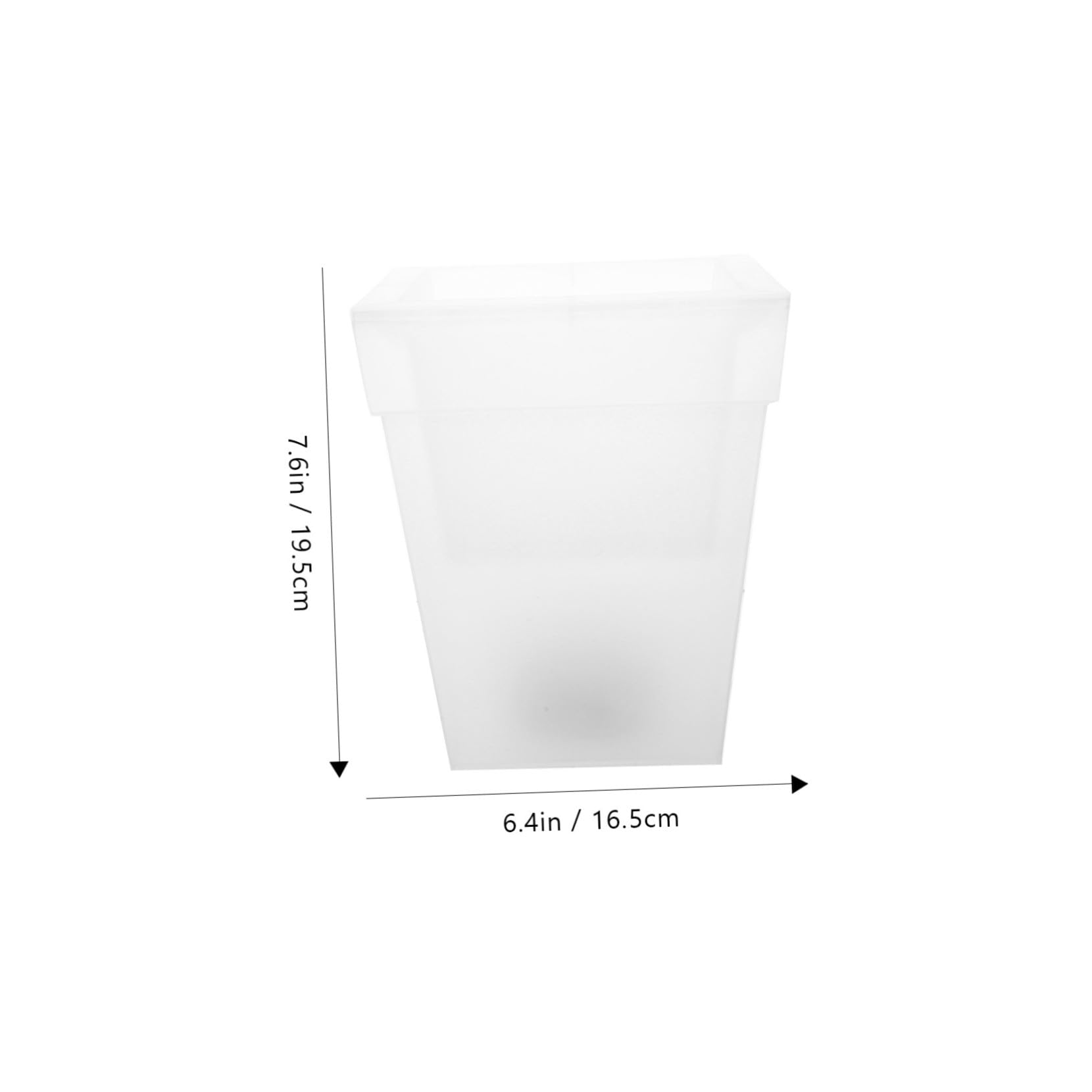 Vaso da Fiori Solare Quadrato Luminoso con Luce LED Bianco per Giardino Esterno Fioriera Decorativa Ecologica e Risparmio Energetico Facile da Pulire e Resistente per Patio e