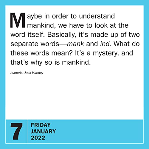 Workman 9781523513468 365 Smartest Things Ever Said! Page-A-Day Calendar 2022: An Inspiring Year Of Positivity thumb #3