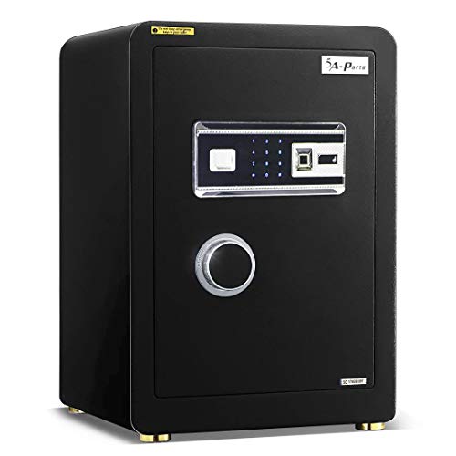 Ainfox Digital Security Safe Box, 2 Cubic Feet Cabinets Fingerprint Biometric Wall Safe