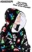 Minecraft Blanket Hoodie Gifts for Kids Teens, Fleece Wearable Blanket with Sherpa Hood, Cozy Creeper Loungewear for Gamers (Black)