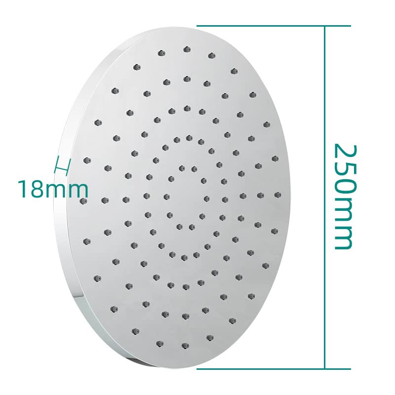Cabezal De Ducha De Plástico Abs De 10 Pulgadas Para Ducha De Baño, Rociador De Refuerzo Para Inodoro, Cromado