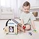 Melissa & Doug Türklingelhaus Puppenhaus aus Holz mit Türklingelgeräuschen | Mehrfarbig | Holzpuppen | 3+ | Geschenk für Jungen oder Mädchen