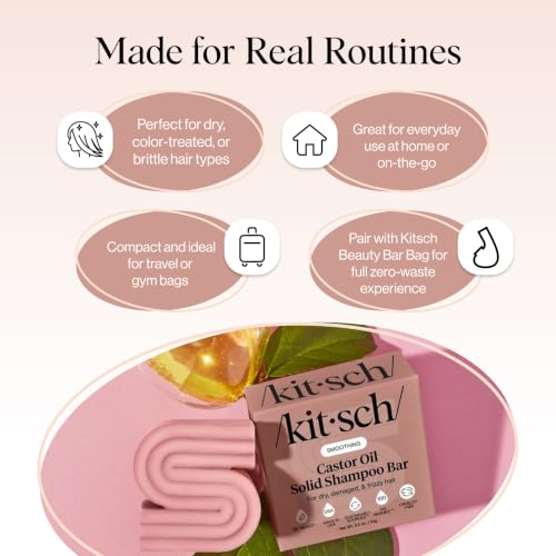 Kitsch Castor Oil Shampoo Bar Soap for Hair Growth Scalp 3.2 oz- None needed Sub - image 6