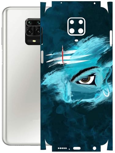 Image of AtOdds - Full Body Back Screen Guard Protector Film - Lamination Wrap Skin Sticker Compatible with REDMI Note 9 PRO MAX | Scratchproof Matte Finish (Mahadev)