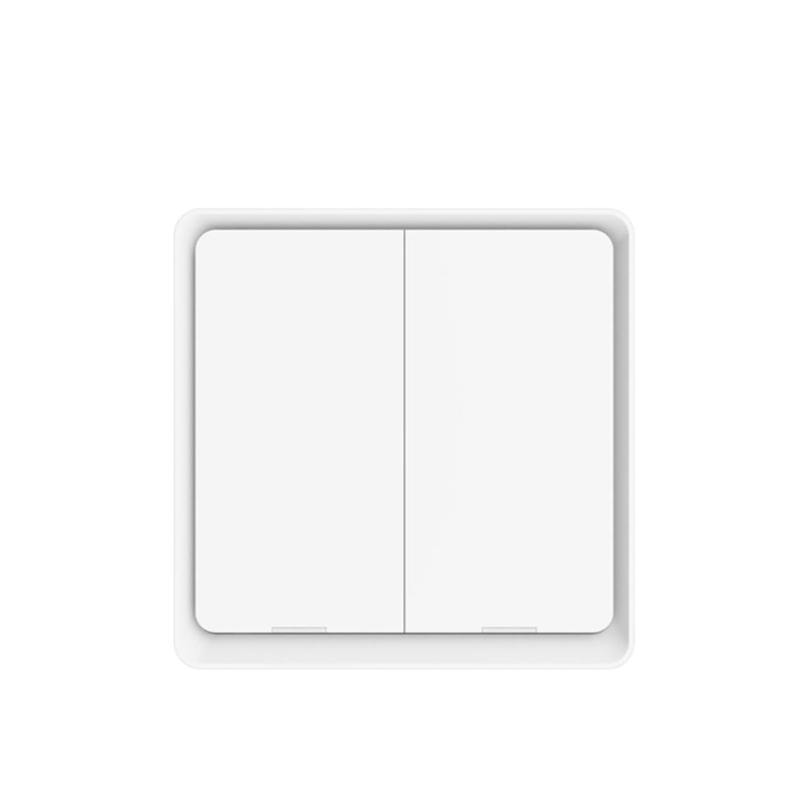 Inteligentny przełącznik, Tuya Smart ZigBee 3.0 Bezprzewodowy 12 scen Przełącznik ścienny Kontroler przycisków Samoprzylepna inteligentna automatyzacja(2 Gang White,3 pieces)