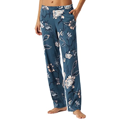 Schiesser Damen Sweatshirt Pyjamaunterteil, braun, 36