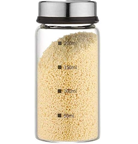 xiaoshenlu Solniczka i pieprzniczka z regulowanymi otworami do odlewania, 200 ml
