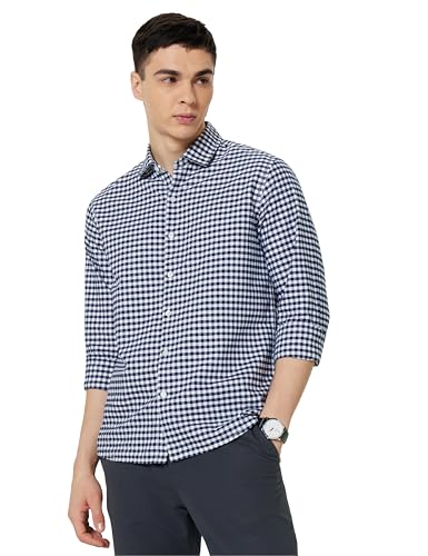 Image of Symbol Premium Men's Checkered Casual Shirt - Regular Fit | Full Sleeve | Pure Cotton (Available in Plus Sizes)