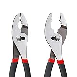 KallTwang - 6-inch/ 8-inch Slip Joint Pliers with Wire Cutters, Utility Plier with Non Slip Handle,...