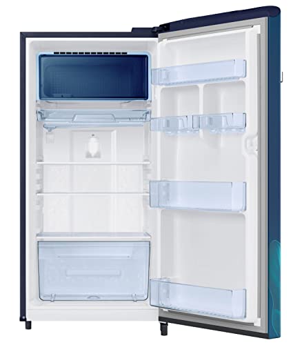 Image of Samsung 189L 5 Star Inverter Direct-Cool Single Door Digi-Touch Refrigerator (RR21C2E259U /HL,Paradise Bloom Blue)