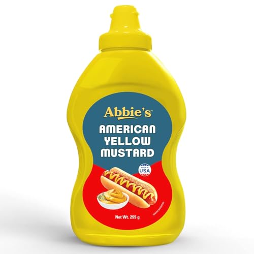 Image of Abbie's American Yellow Mustard, 255 g Squeeze Table Top Bottle