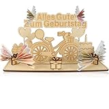 guter fahrradhelm 🎁Gute Verarbeitung - Das geldgeschenk fahrrad geburtstag besteht aus hochwertigem Pappelholz, das umweltfreundlicher und zuverlässiger ist als Papiermaterialien. Bestehend aus 6 Teilen, einfach zu montieren und zu demontieren (Größen: 25x11x0,5cm), Verschenken Sie es an Familie und Freunde, die ihren Geburtstag feiern, es wird sie/ihn auf jeden Fall überraschen!