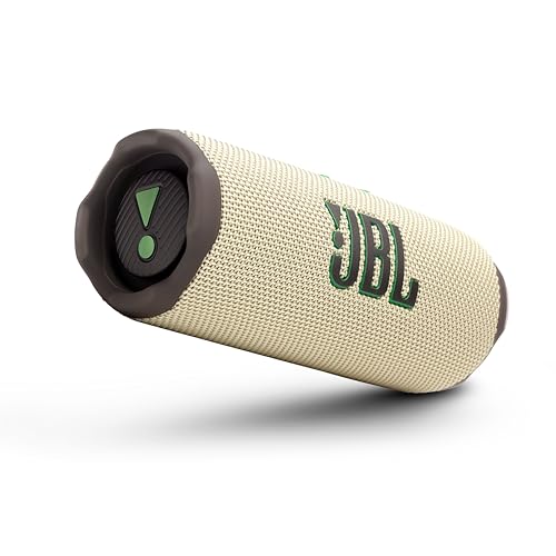 Image of JBL Flip 7 Wireless Portable Bluetooth Speaker, Bold Pro Sound with AI Sound Boost, 16Hrs of Playtime, IP68 Water & Dustproof, Multi-Speaker Connection by Auracast, Personalization App (Sand)