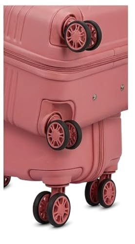 Image of Safari Carter Hard-Sided Polypropylene Luggage Trolley Bag, 3 Years Warranty (Rose Gold, Medium (67cm))