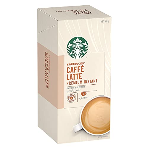 Image of STARBUCKS Caffe Latte Premium Instant Ground Coffee Mixes Box - 20 Gm