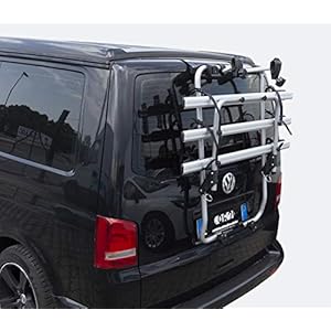 Portabici Shadow compatibile con VW T5 Multivan Bus Transporter Bulli 2003-2015 per 3 biciclette - immagine 3