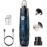 Casfuy Smart 6-Speed Dog Nail Grinder - 50% More Power Pet Nail Grinder with 2 LED Lights Quiet Rechargeable Electric Dog Nail Trimmers File Toenail Grinder for Large Medium Small Dogs & Cats