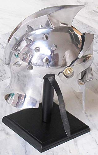 Image of Gladiator Maximus Arena Helmet | Medieval Wearable Mens Helmet Full Size | Halloween Party Costumes | Larp Clothings Movie Dresses Full-Size for Cosplay, Renaissance Fairs, historical reenactment