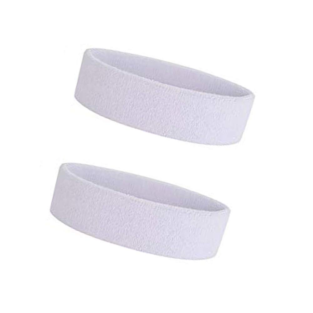 Style Along White Outdoor Fitness Sports Sweatband Headband Yoga Gym Unisex Head Band- Pack of 2-picture-27
