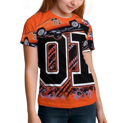 Child Crewneck T Shirts,Classic Short Sleeve Tee for Hazzard Dukes Tops2
